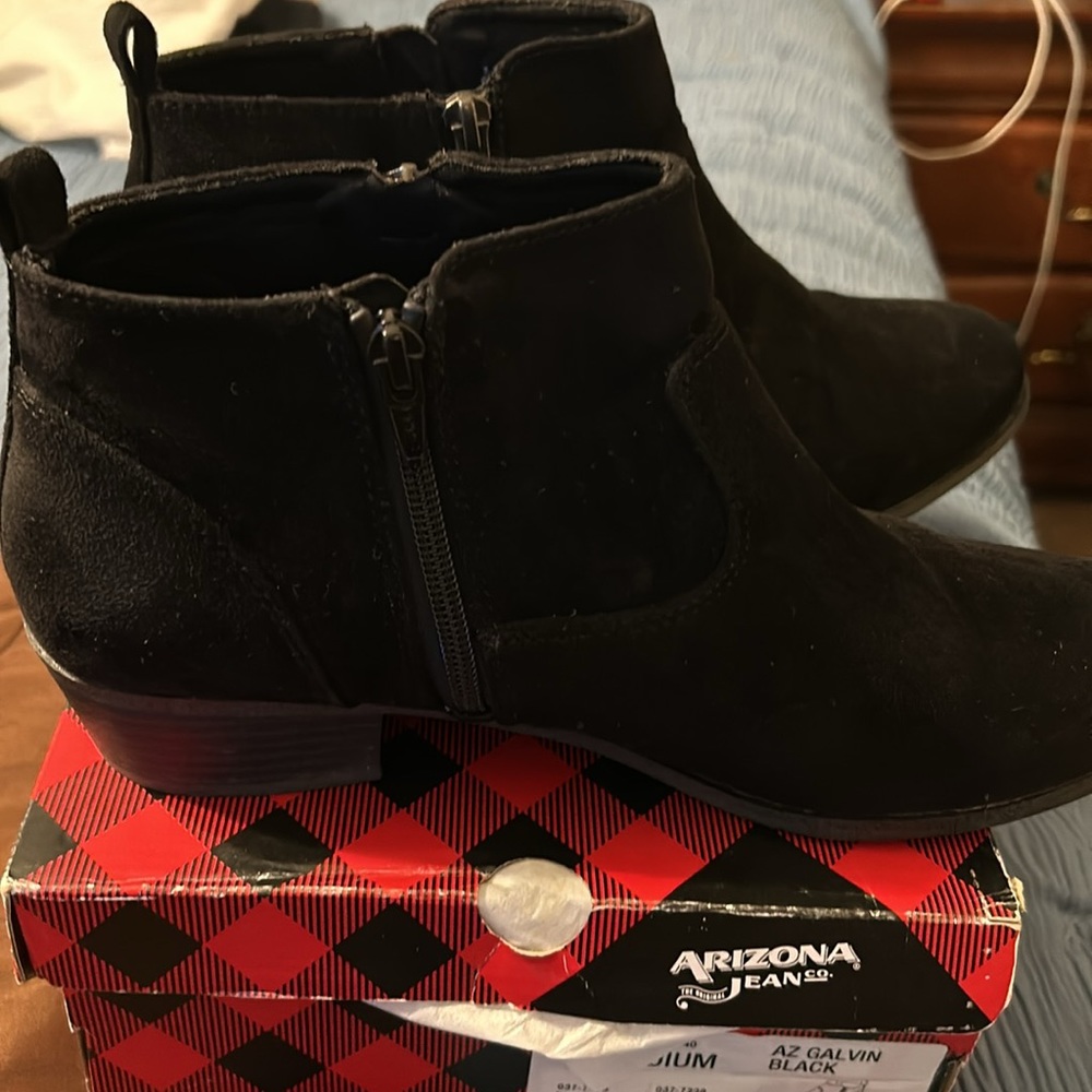 Black Ankle Boots - Picture 2 of 3